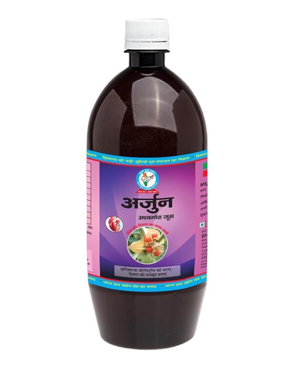 Bharat Gram Udyog Arjun Ashwagandha Ras Liquid 1Ltr
