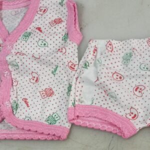 Multicolour Printed New Born Baby Boy Dress