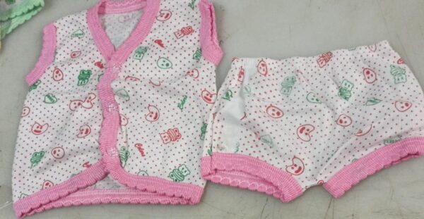 Multicolour Printed New Born Baby Boy Dress
