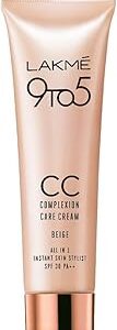 Lakme 9 To 5 Cc Cream Mini 01 Beige Light Face Makeup With Natural Coverage 9Gm