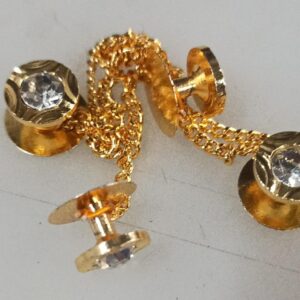 Epraizer Diamond Studded Pop Head Cut Border 4Pcs Kurta Buttons