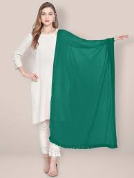 Green Color Dupatta For Women