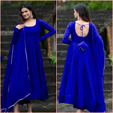 Blue Color Dupatta For Women