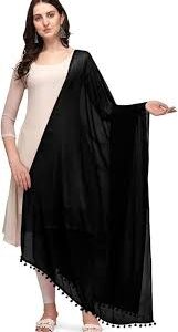 Black Color Dupatta For Women