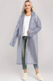 Unisex Adult Rayon Standard Length Waterproof Rain Coat Size Free