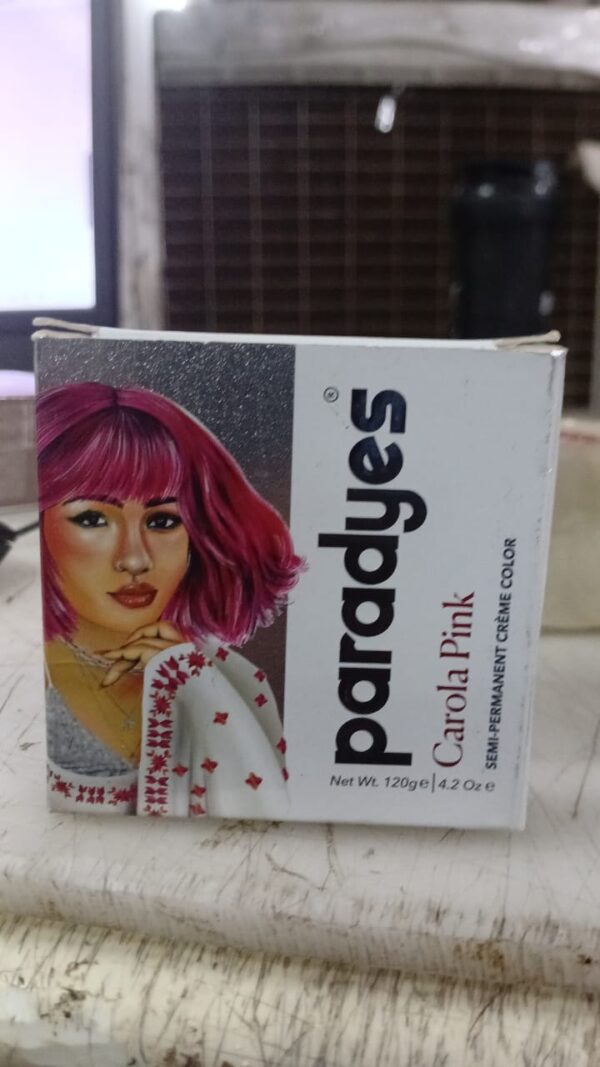 Paradyes Ammonia Free Semi Permanent Hair Color 120Gm Jar Only Carola Pink