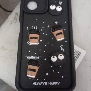 Mb Vivo Y16 T2X Y56 Fancy 3D Coffee Case Back Cover Black