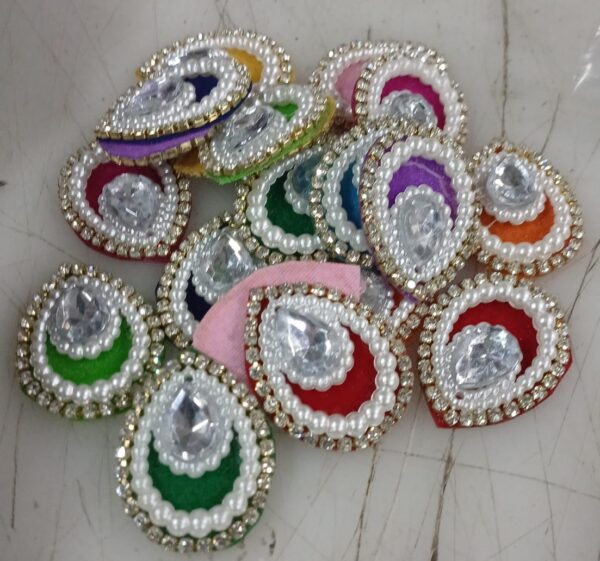 Adikala Decorative Pan Shape Fancy Art Craft Diy Clothes Blouse Embroidery Work