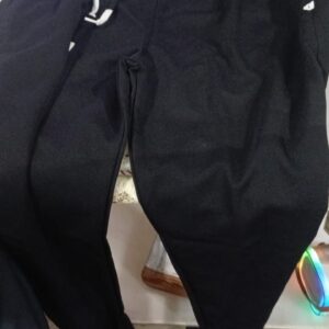 Men Track Pants Black Gray Size M