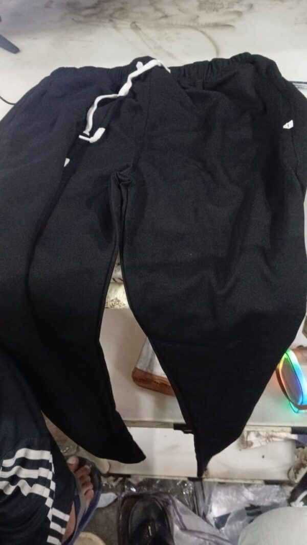 Men Track Pants Black Gray Size M