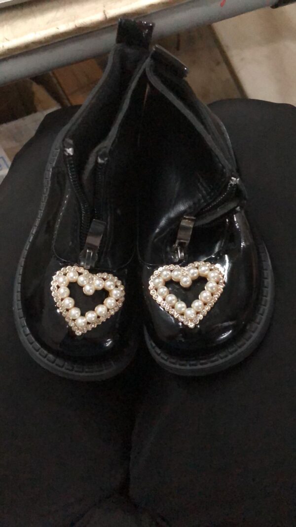 Hopscotch Black Color Shoes For Girls Size 24