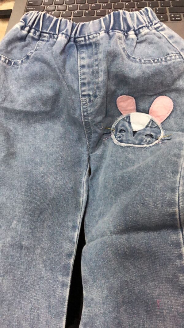 Blue Color Jeans For Kids Girl Size 5 Years
