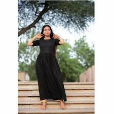 Long Kurti For Women Colour Black Size Xxl