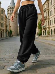 Track Pant For Women Colour Black Size L