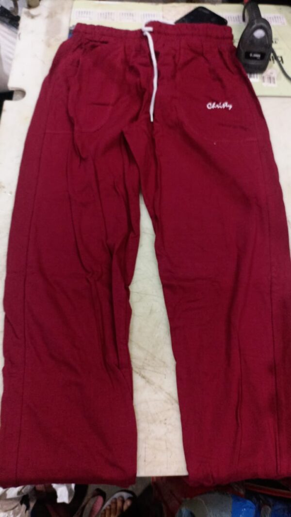 Men Track Pants Maroon Colour Size L