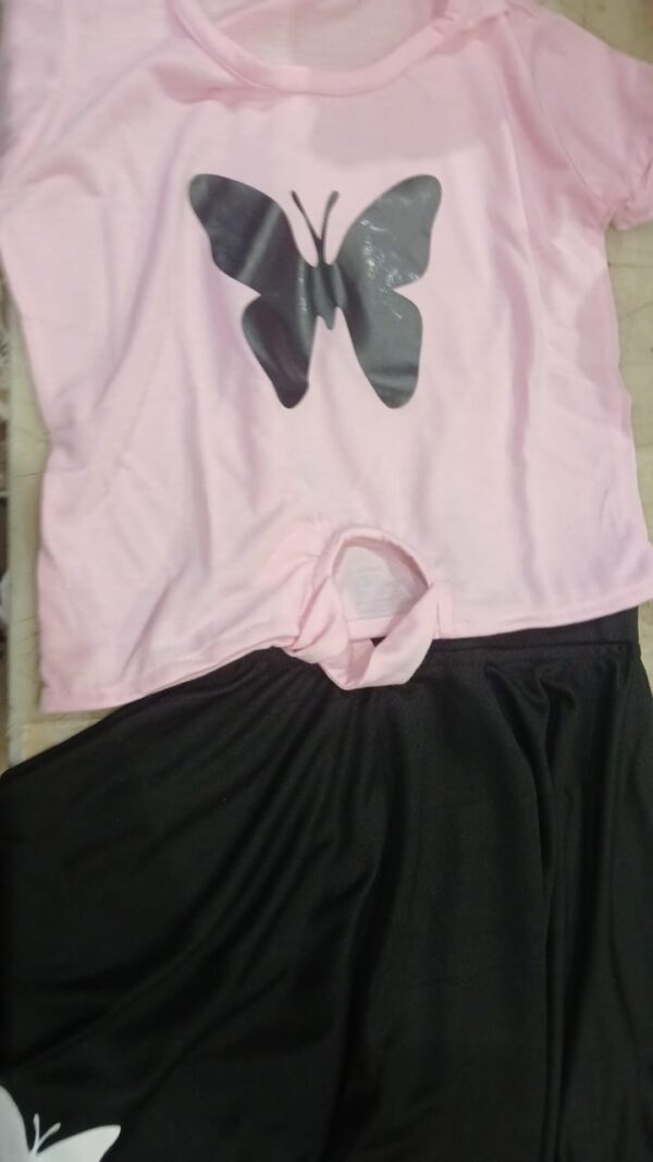 Dress For Kids Colour Pink Black Size 3 To 4 Yrs