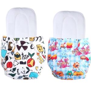 Baby Cloth Diapers Any Print And Assorted Colour Cute Printed Pack Of 2