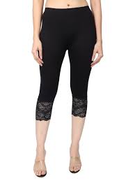 Capri For Women Net Design Colour Black Size M