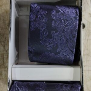 Classy Men Purple Polyester Tie