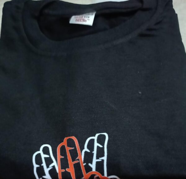 Kids Girl T Shirt Color Black Size 12 Year