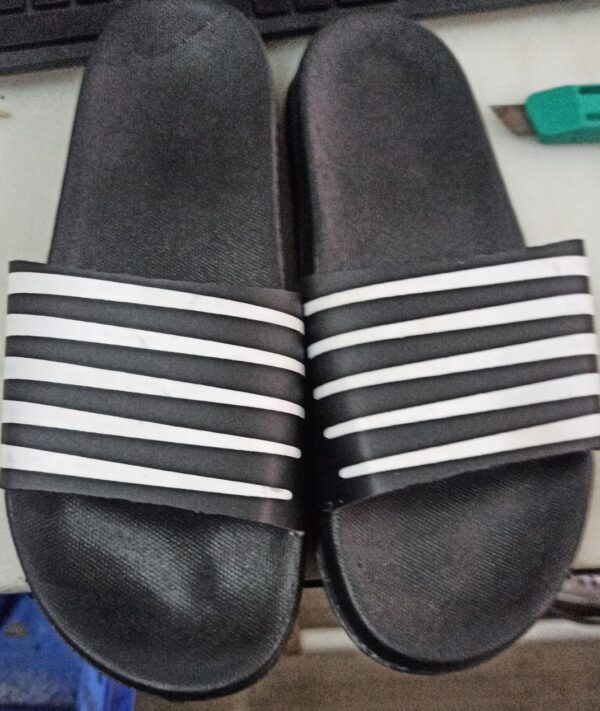 Black Colour Slippers For Men Size 43