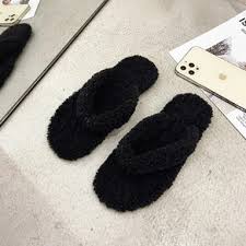 Women Flip Flops Black Colour For Women Size 10