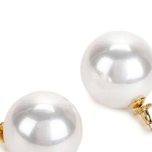 Women White Color Tops Earrings