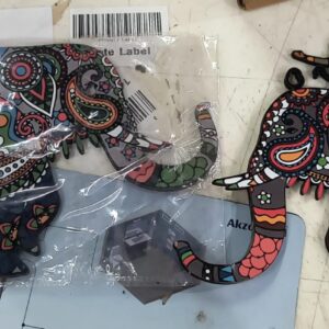 Wooden Mdf Elephant Key Holder Decorative Wall Mount Key Hanger