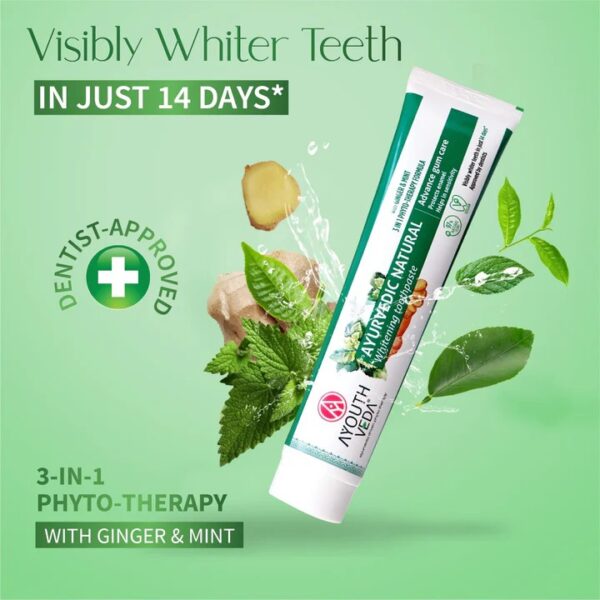 Ayouthveda Natural Whitening Toothpaste Net 100 G