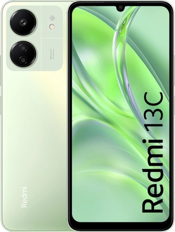 REDMI 13C Starshine Green 128 GB 4 GB RAM With Box And accessories IMEI No 8607990672774676