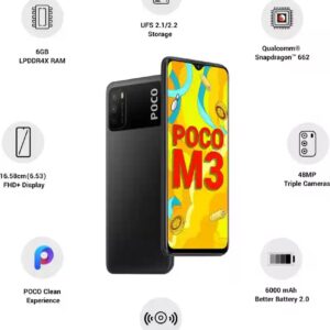 Poco M3 Power Black Mobile 128 Gb 6 Gb Ram IMEI No 860950050065197