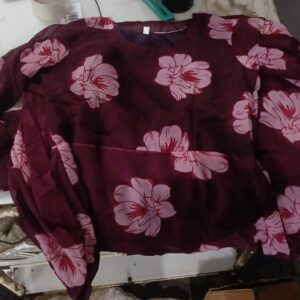 Dress Ladies Wine Colour Medium Size