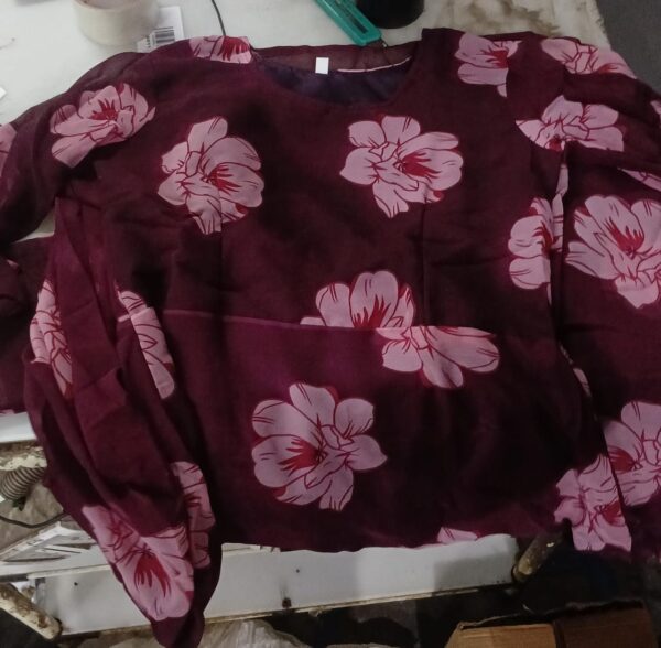 Dress Ladies Wine Colour Medium Size