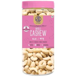 41 FOODS Premium Whole Cashews Godambi Crunchy Fresh Kaju 500G