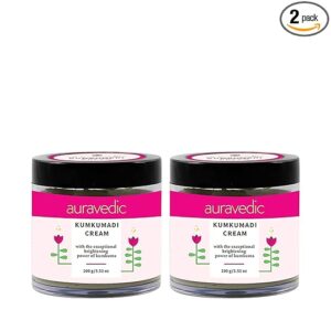 Auravedic Kumkumadi Tailam Face Cream With Kumkumadi Cream Pack of 2 Each 100gm