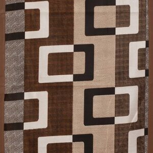 Refrigerator Cover with 6 Utility Pockets Cotton Top and Side Washable Solid Print Fridge Cover Brown008 pack of 1