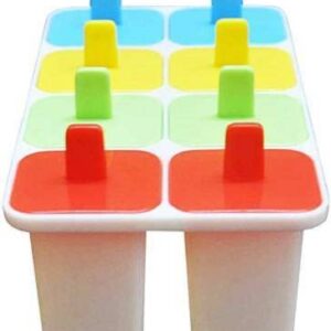 PRIVATE LABEL Bekner IceCream Kulfi Mould Small Multicolor Plastic Ice Cube Tray Pack of1