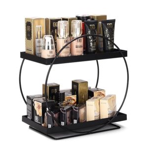 PRIVATE LABLE AB99 COLLECTION Round 2Tier Kitchen Storage Shelf Kitchen Pantry Storage Organizer MultiPurpose Storage Organizer Kitchen Racks Kitchen Organizer Black