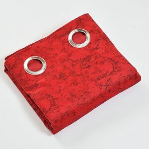 Private Lable 1 Piece Premium Suede Velvet Curtain red colour