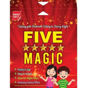 DailySo Glow in Dark Five Star Magic Stickers