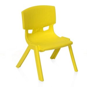 NILKAMALS Yellow 5260A Plastic Baby Chair GEM Yellow Kids Study Chair Pack Of 2