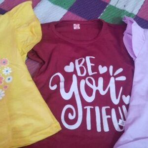 Private Lable 3 PC COMBO GIRLS FLOWER SHIRTS MULTICOLOUR SIZE TO MONTHS