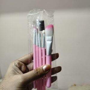 Private Lable 5pc Makeup Brushes pink colour