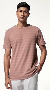 Damensch tshirt for men pink colour size XL