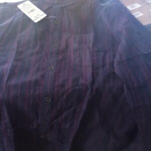 NETPLAY Textured Slim Fit Shirt with Patch Pocket blue and red size 42