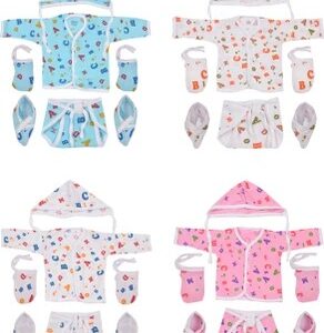 Private Lable Baby Boys Baby Girls Casual Dress Vest Multicolor Size New Brown Baby Pack Of 4 Set