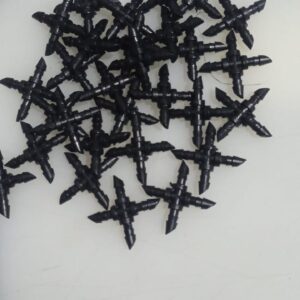 Ascension Agro Drip Irrigation Accessories Garden Watering Plants Drip Emitters And Straight Pin Connectors For Home Graden Pipe Jointers Tools 29 pieces Each