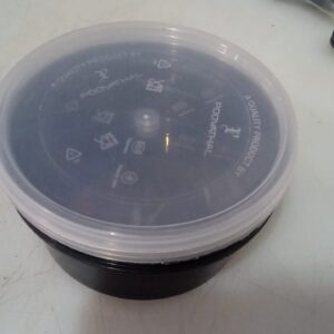 Private Lable Black Round 50 ml Plastic Food Container