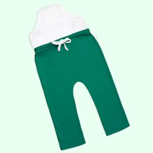 SuperBottoms Kids Waterproof Dryfeel Layer Padded Cotton Diaper Pants green colour size 2