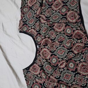 Private Lable women Readymade Kalamkari Printed Blouse multi colour size 46